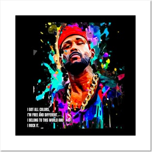 I Got all colors, I´m Free and different, Urban, black, freedom Posters and Art